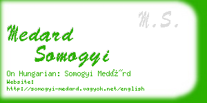 medard somogyi business card